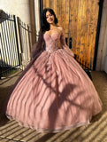 Dusty Rose Beauty Quinceañera Dress