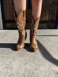 Odessa Cowgirl Boots -Taupe